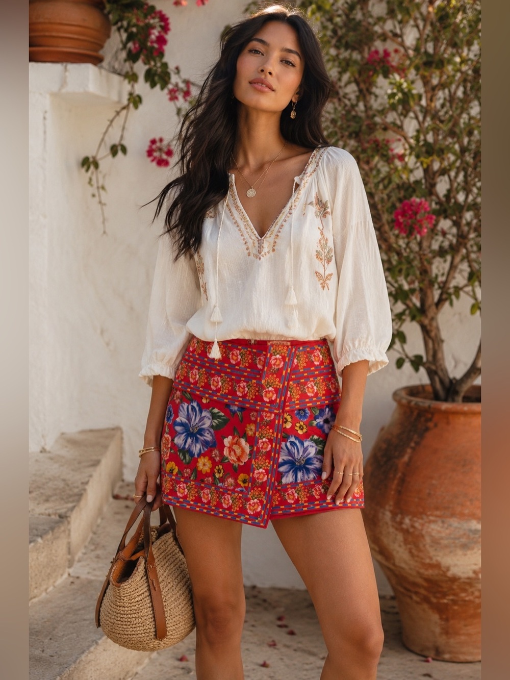 Chelsea & Violet Matilda Mini Floral Skirt